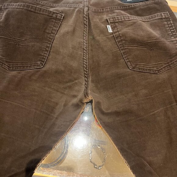 Vintage Levi 513 Corduroy Pant Brown • 33x32 - Picture 5 of 6